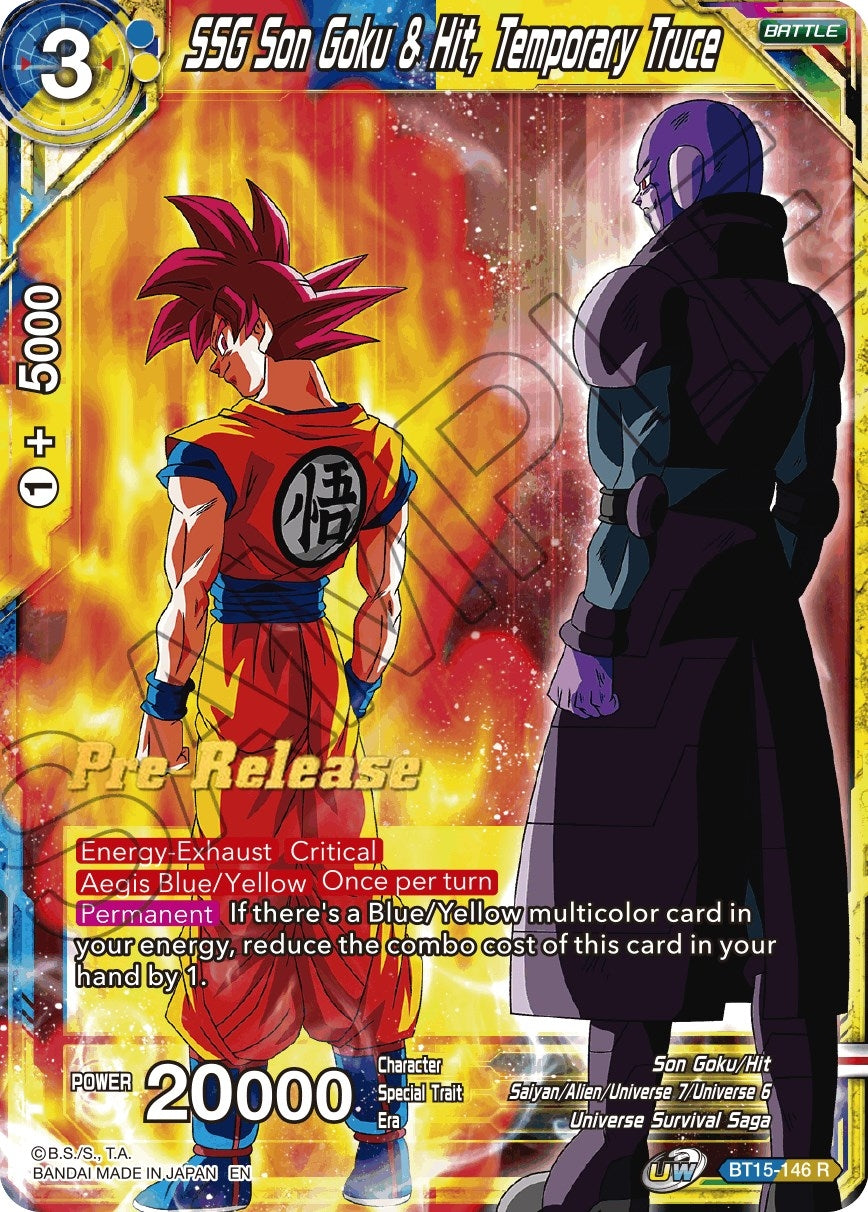 Image for SSG Son Goku & Hit, Temporary Truce (BT15-146) (DBS-B15PRE) - Dragon Ball Super: Masters