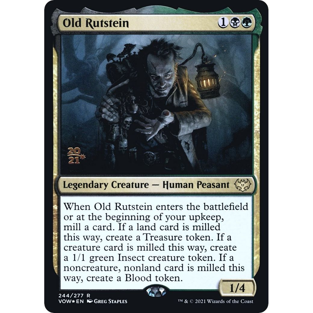 Image for Old Rutstein (244) (PRE) - Magic: The Gathering