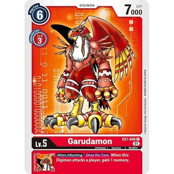 Image for Garudamon (EX1-006 C) (EX01) - Digimon Card Game