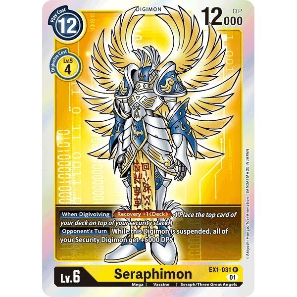 Image for Seraphimon (EX1-031 R) (EX01) - Digimon Card Game