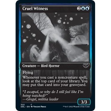 Image for Cruel Witness (322) (DBL) - Magic: The Gathering