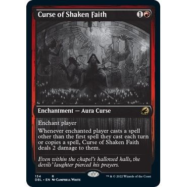 Image for Curse of Shaken Faith (134) (DBL) - Magic: The Gathering
