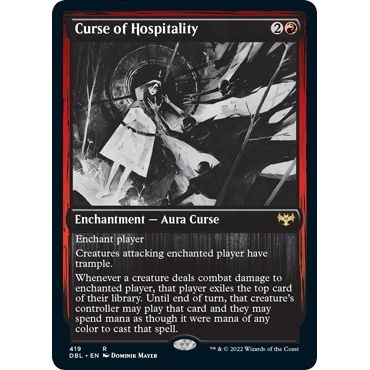 Image for Curse of Hospitality (419) (DBL) - Magic: The Gathering