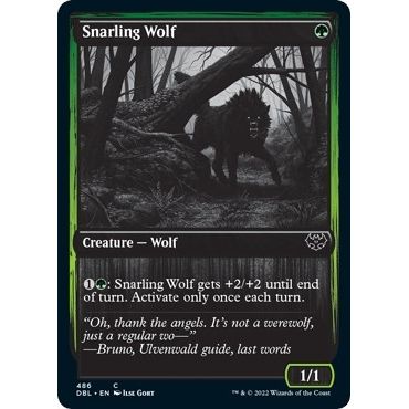 Image for Snarling Wolf (486) (486) (DBL) - Magic: The Gathering