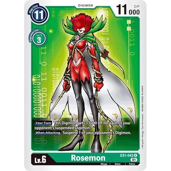 Image for Rosemon (EX1-042 U) (EX01) - Digimon Card Game