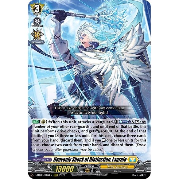 Image for Heavenly Shock of Distinction, Lagrele (D-BT03/007EN) (D-BT03) - Cardfight Vanguard