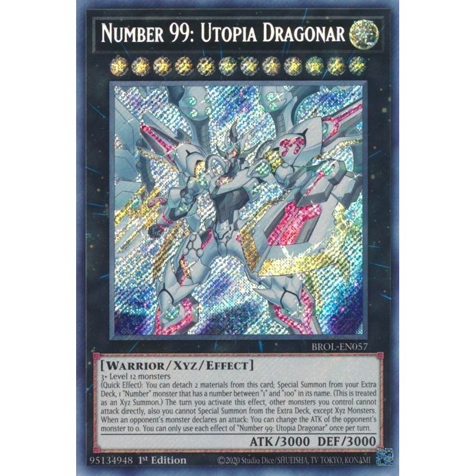 Image for Number 99: Utopia Dragonar (BROL-EN057) (BROL) - YuGiOh