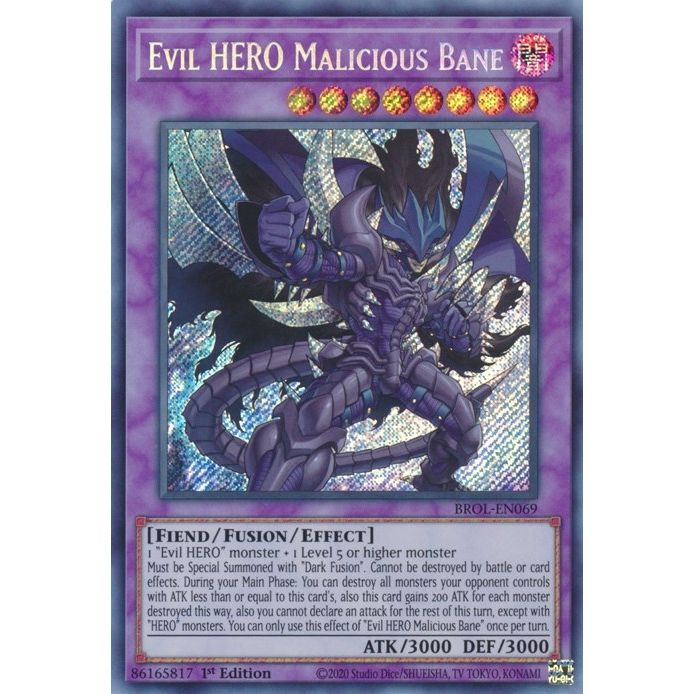 Image for Evil HERO Malicious Bane (BROL-EN069) (BROL) - YuGiOh
