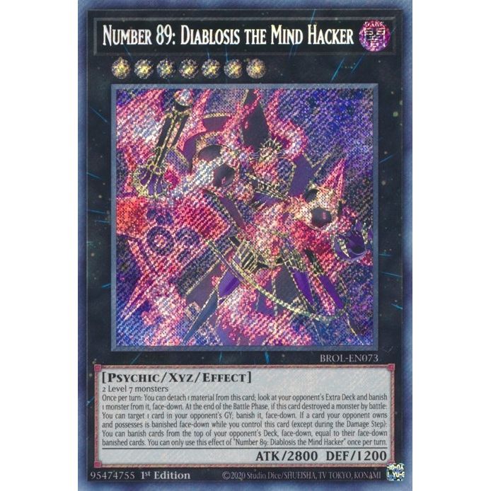 Image for Number 89: Diablosis the Mind Hacker (BROL-EN073) (BROL) - YuGiOh