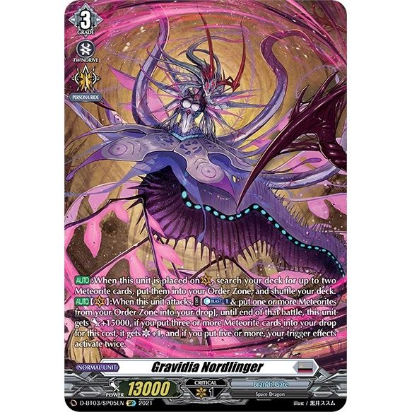 Image for Gravidia Nordlinger (SP) (D-BT03/SP05EN) (D-BT03) - Cardfight Vanguard