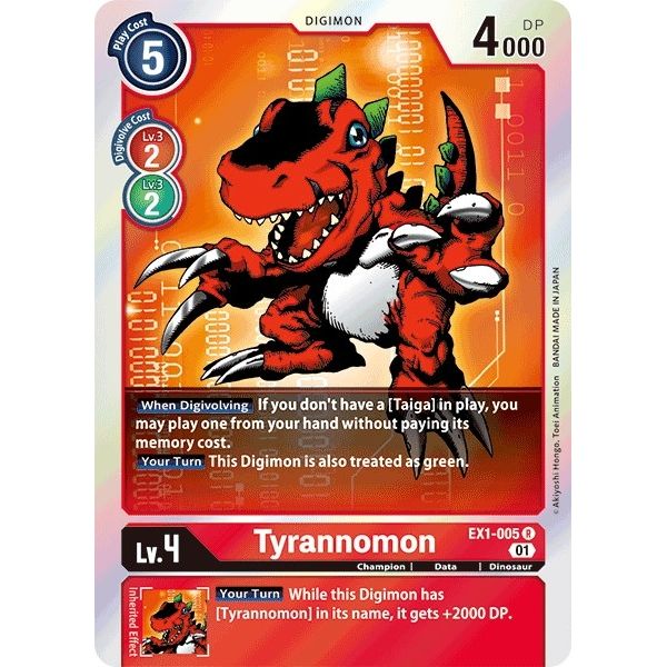 Image for Tyrannomon (EX1-005 R) (EX01) - Digimon Card Game