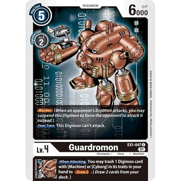 Image for Guardromon (EX1-047 C) (EX01) - Digimon Card Game