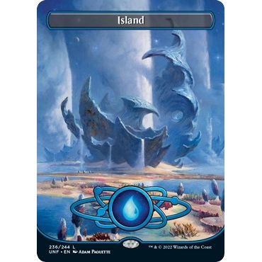 Image for Island (236) (Borderless) (236) (UNF) - Magic: The Gathering
