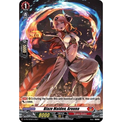 Image for Blaze Maiden, Aruuna (D-PR/029EN) (D-PR) - Cardfight Vanguard