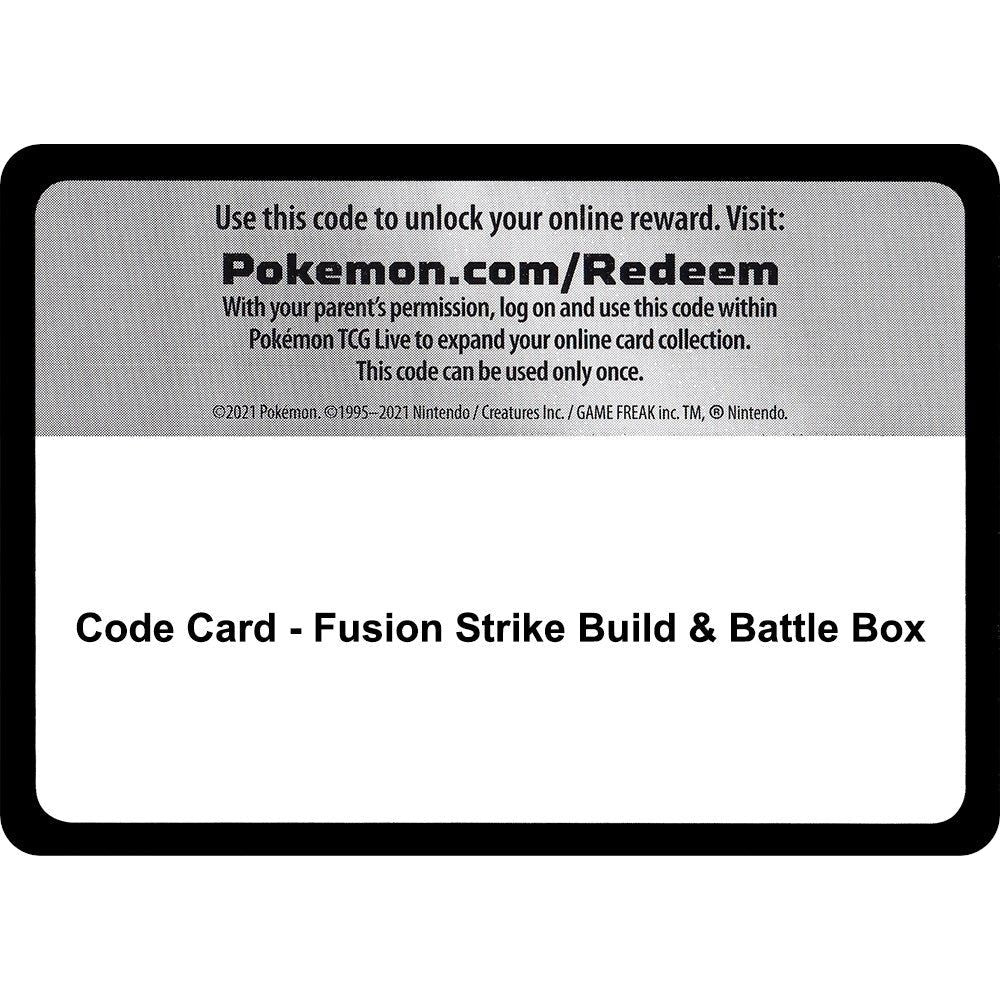 Image for Code Card - Fusion Strike Build & Battle Box (SWSH08) - Pokemon