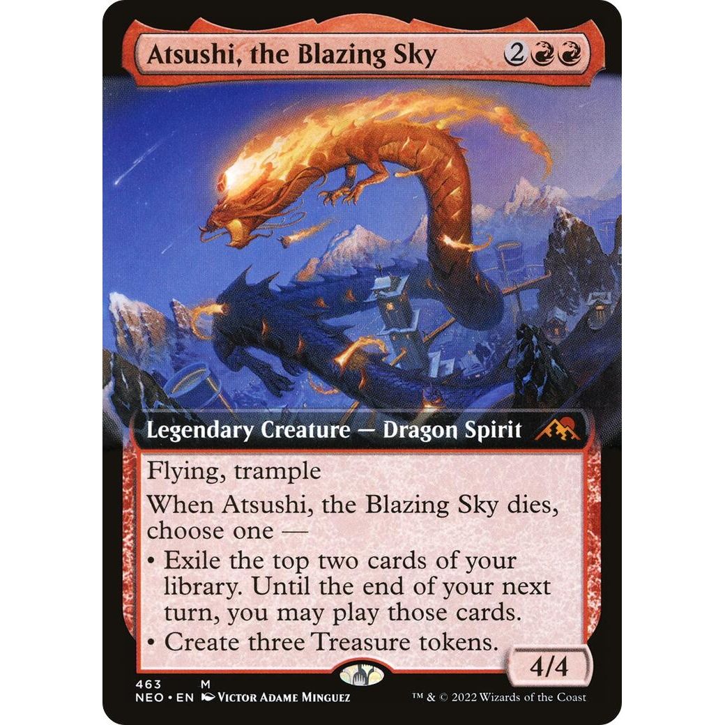 Image for Atsushi, the Blazing Sky (Extended Art) (463) (NEO) - Magic: The Gathering