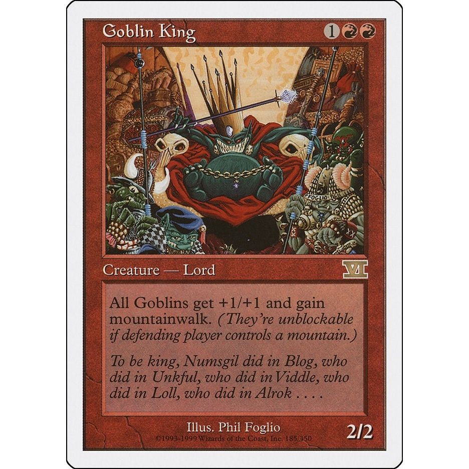 Image for Goblin King (185) (6ED) - Magic: The Gathering