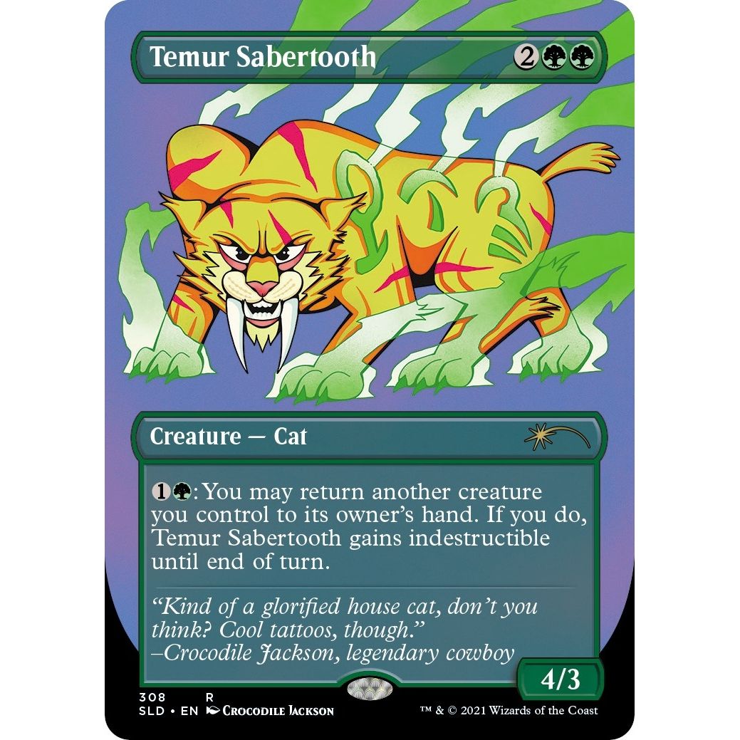 Image for Temur Sabertooth (308) (SLD) - Magic: The Gathering