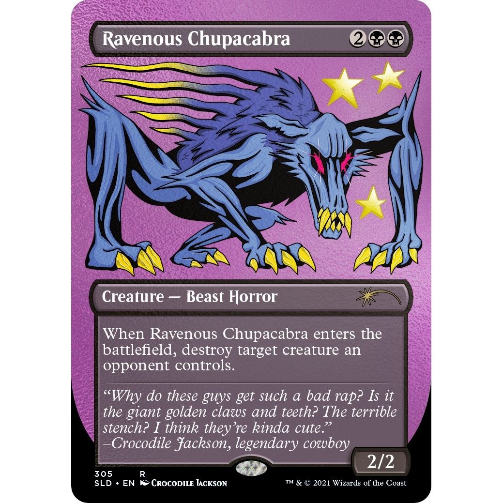 Image for Ravenous Chupacabra (305) (Foil Etched) (305) (SLD) - Magic: The Gathering