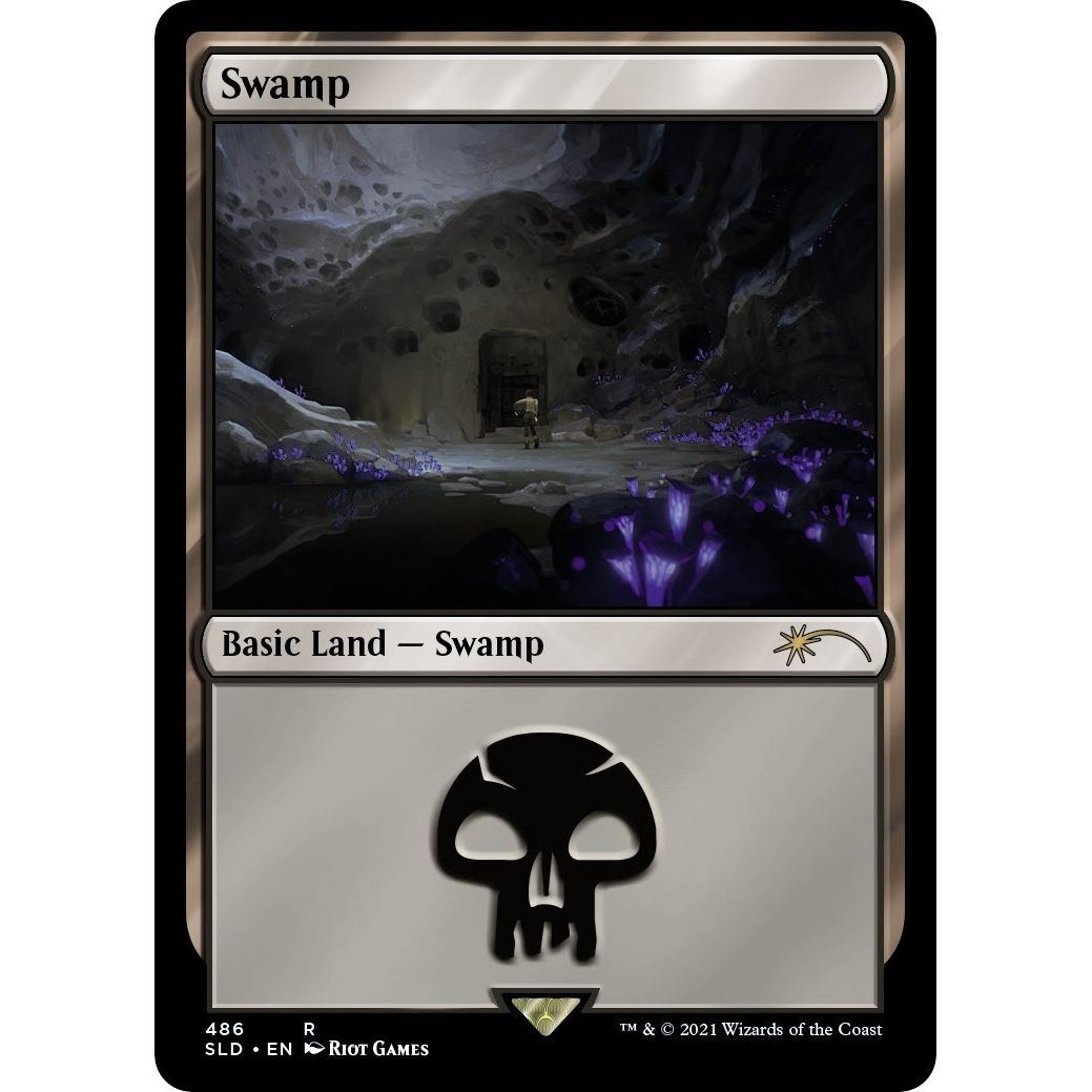 Image for Swamp (Secret Lair x Arcane: Lands) (486) (SLD) - Magic: The Gathering