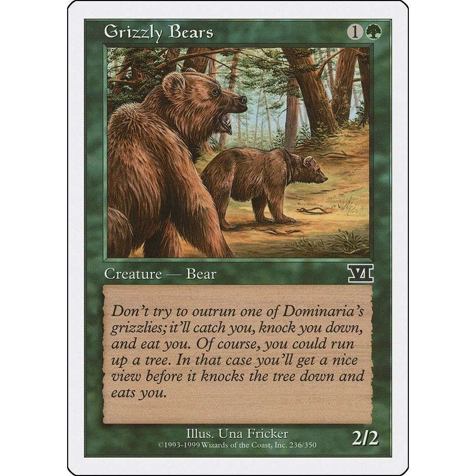 Image for Grizzly Bears (236) (6ED) - Magic: The Gathering