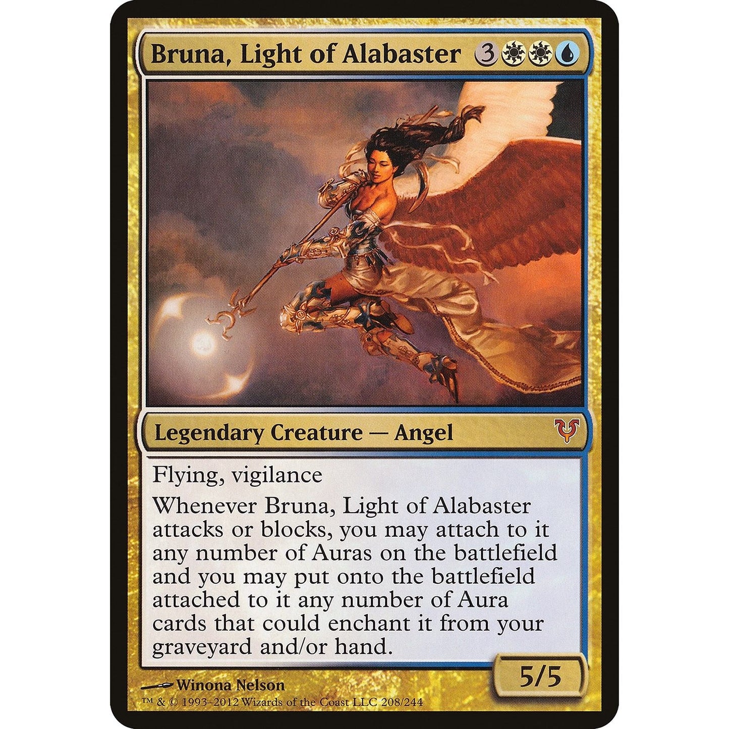 Image for Bruna, Light of Alabaster (Open the Helvault) (208) (OVER) - Magic: The Gathering