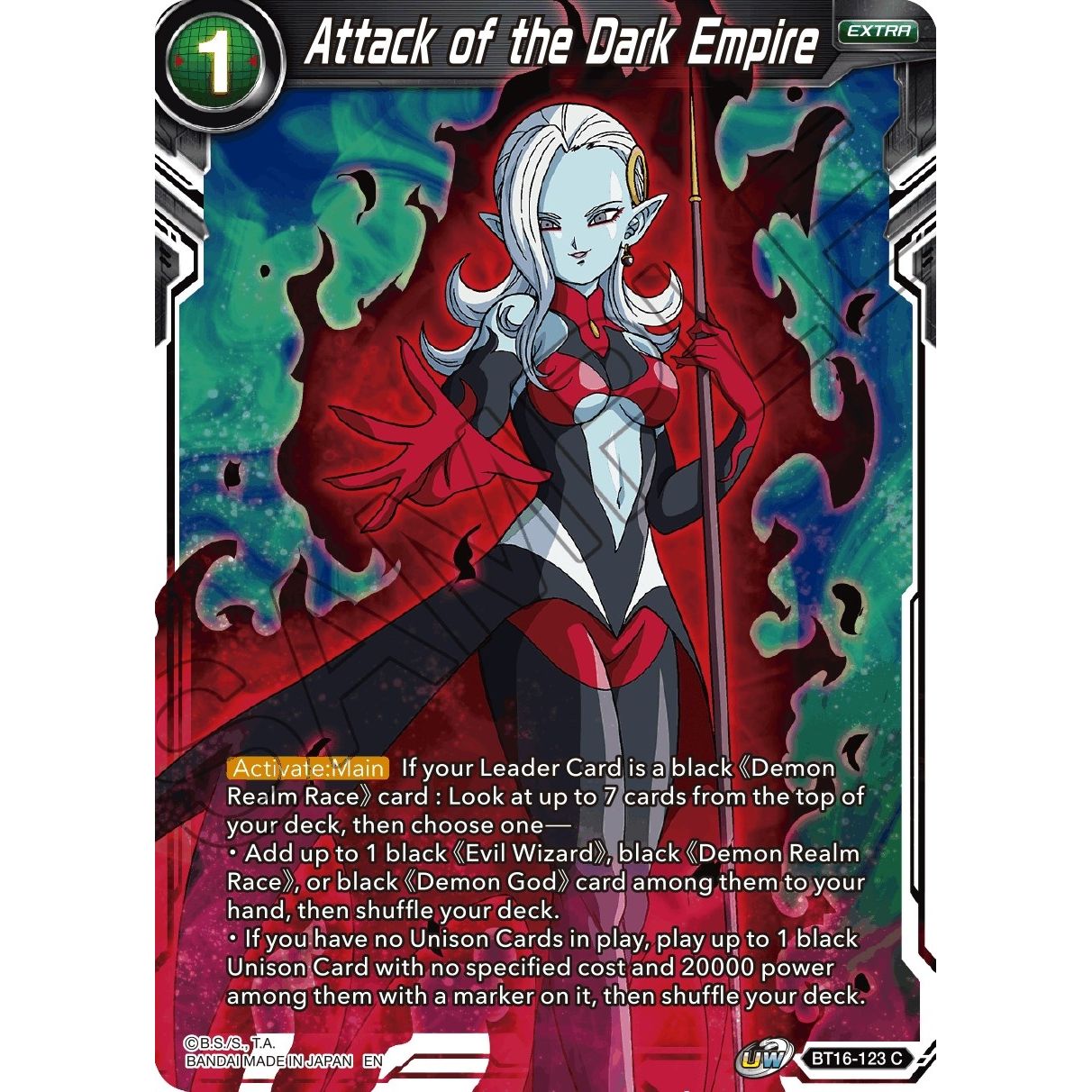 Image for Attack of the Dark Empire (BT16-123) (DBS-B16) - Dragon Ball Super: Masters