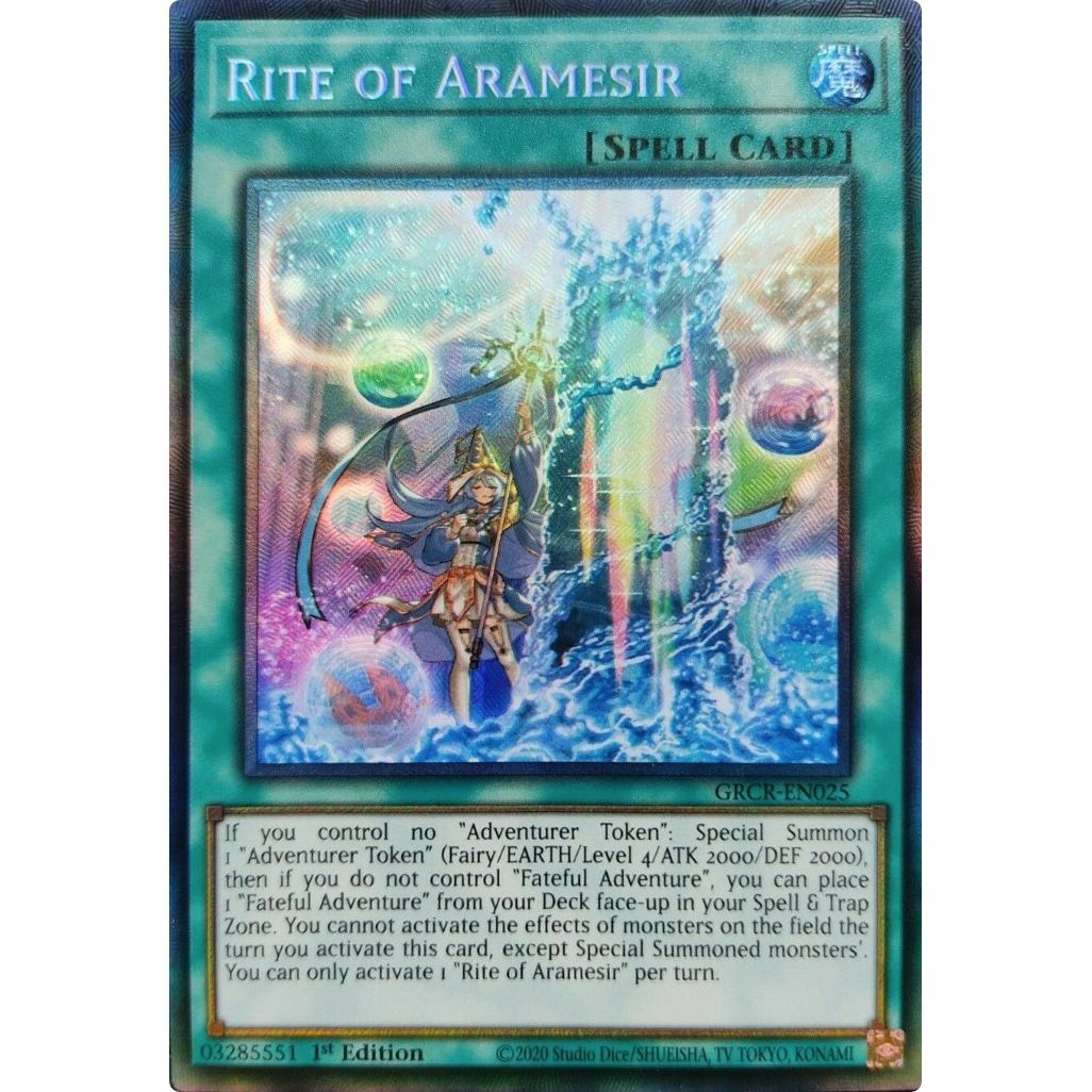 Image for Rite of Aramesir (CR) (GRCR-EN025) (GRCR) - YuGiOh