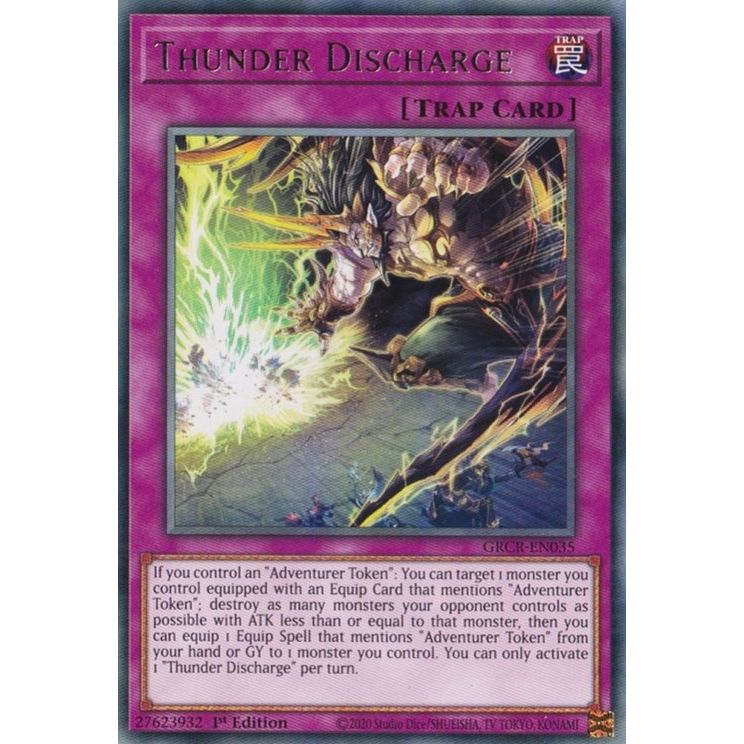 Image for Thunder Discharge (GRCR-EN035) (GRCR) - YuGiOh