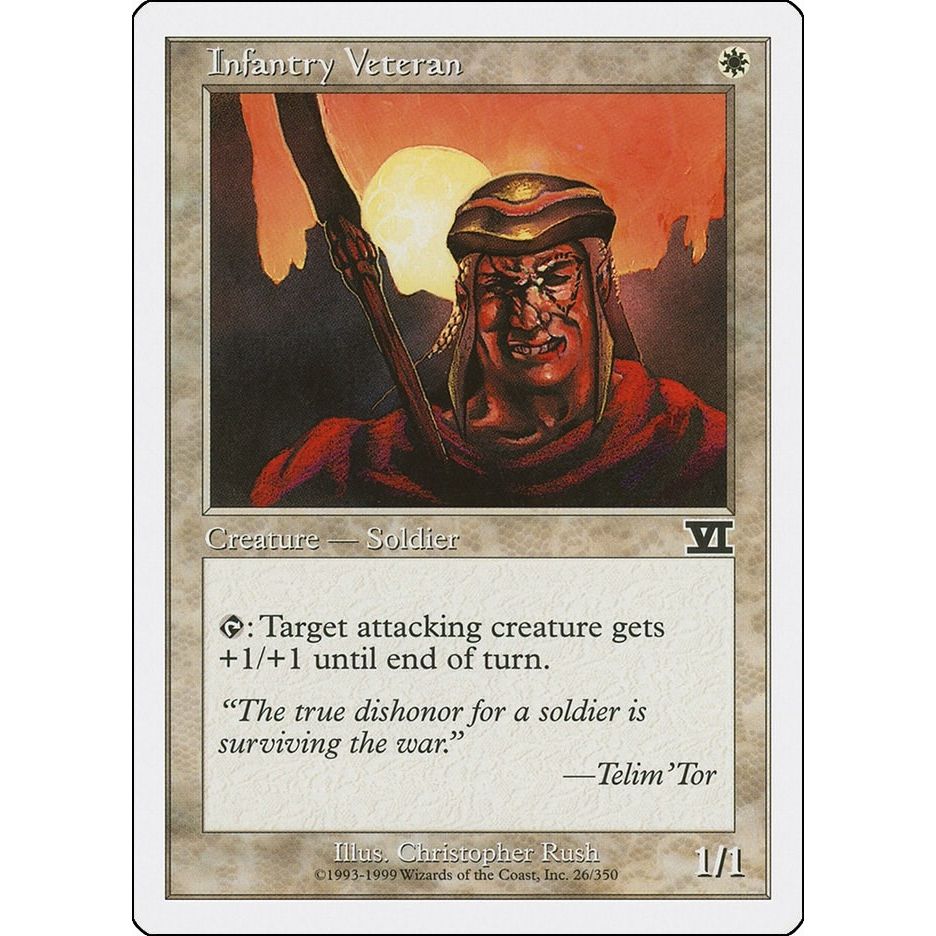 Image for Infantry Veteran (26) (6ED) - Magic: The Gathering