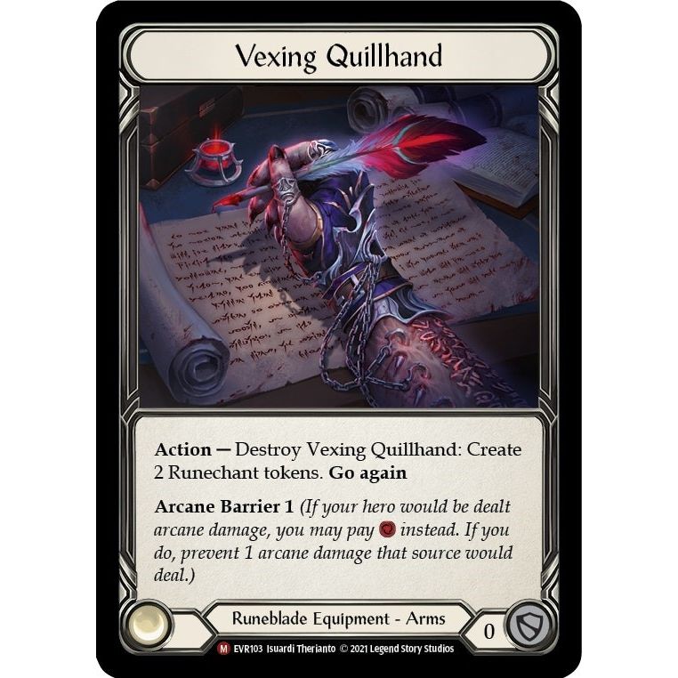Image for Vexing Quillhand (EVR103) (EVR) - Flesh and Blood TCG