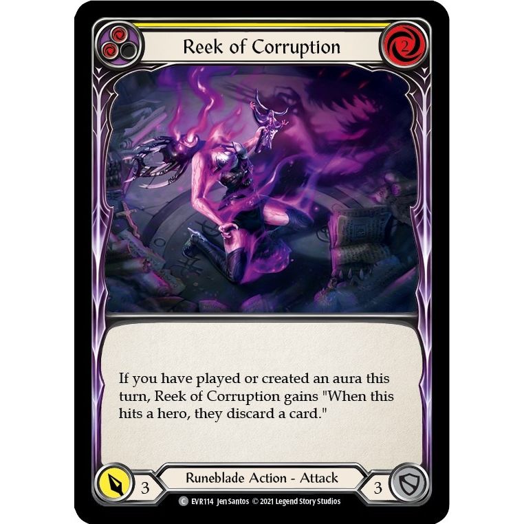 Image for Reek of Corruption (Yellow) (EVR114) (EVR) - Flesh and Blood TCG