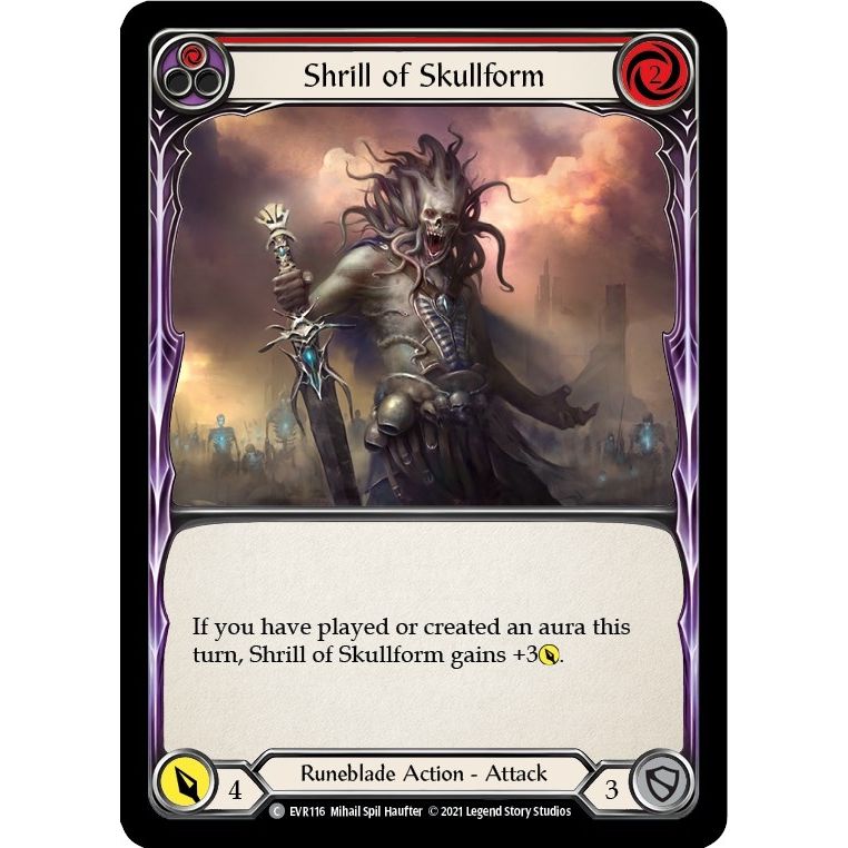 Image for Shrill of Skullform (Red) (EVR116) (EVR) - Flesh and Blood TCG