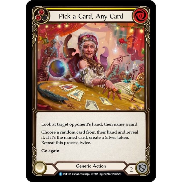 Image for Pick a Card, Any Card (Yellow) (EVR168) (EVR) - Flesh and Blood TCG