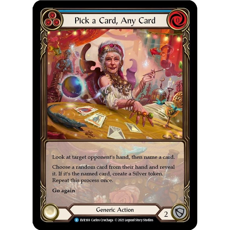 Image for Pick a Card, Any Card (Blue) (Extended Art) (EVR169) (EVR) - Flesh and Blood TCG