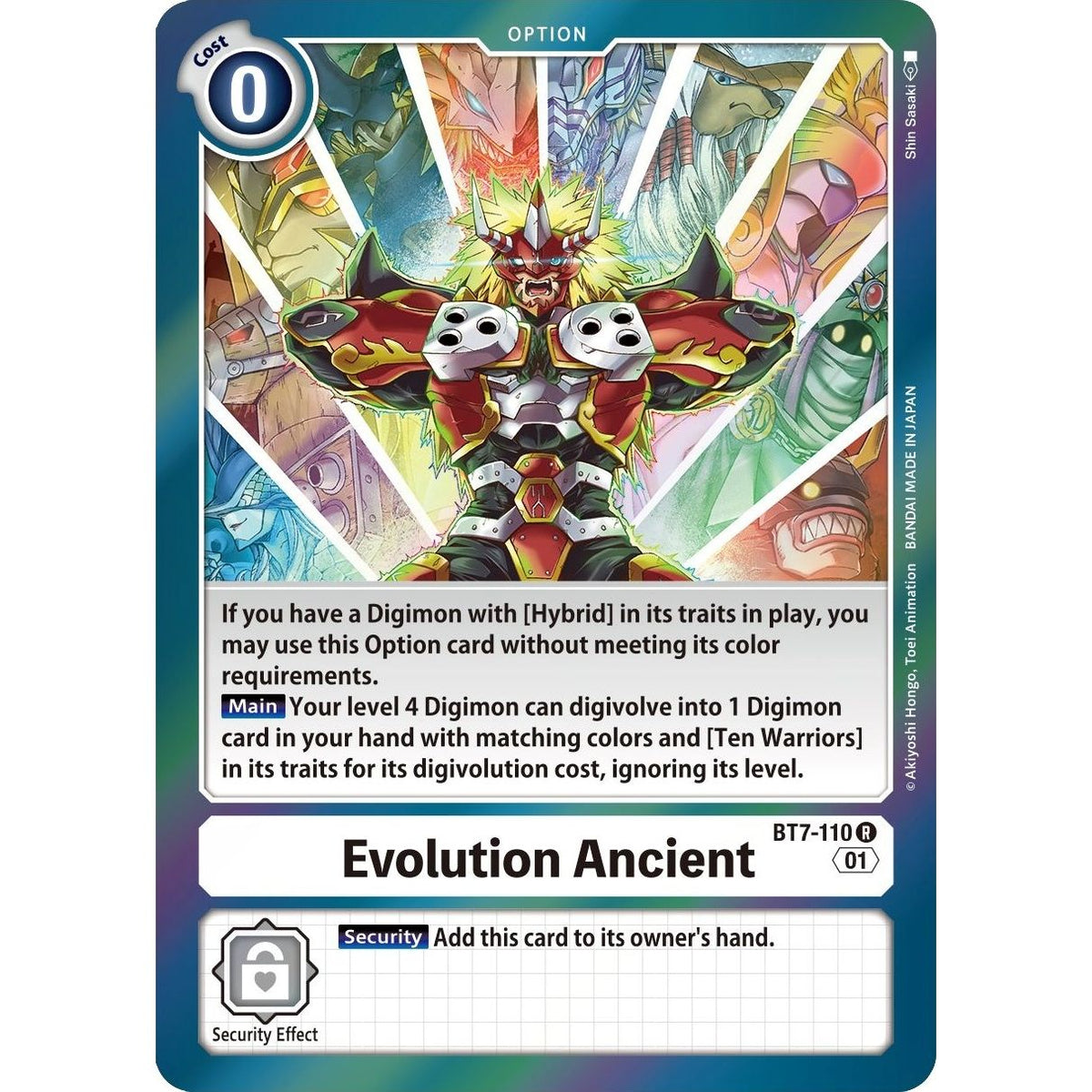 Image for Evolution Ancient (BT7-110 R) (BT07) - Digimon Card Game