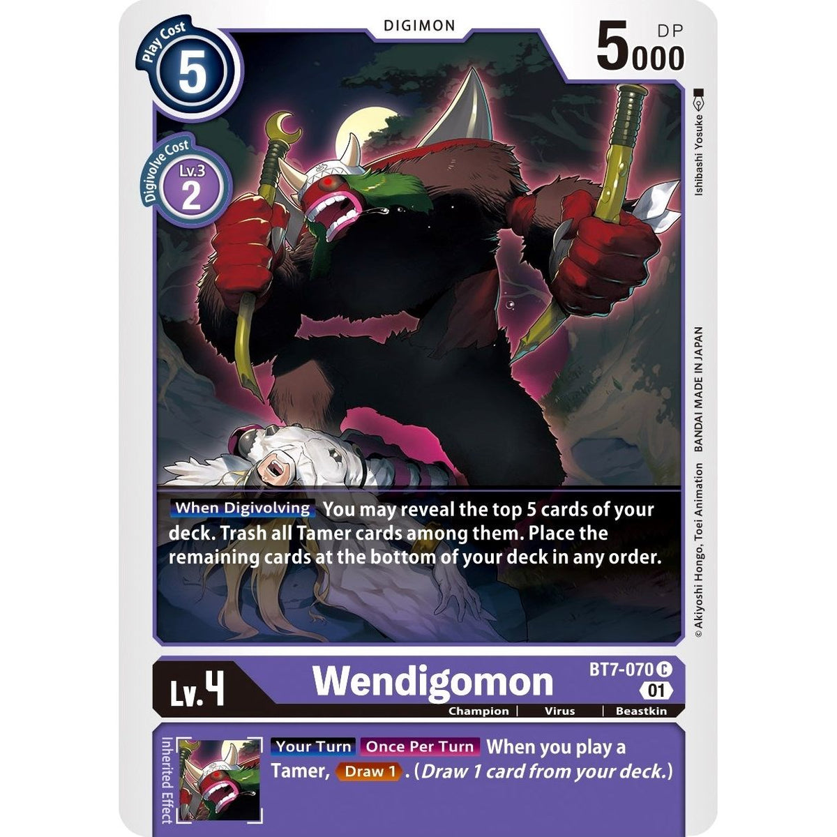 Image for Wendigomon (BT7-070 C) (BT07) - Digimon Card Game