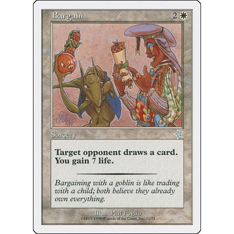 Image for Bargain (7) (S99) - Magic: The Gathering