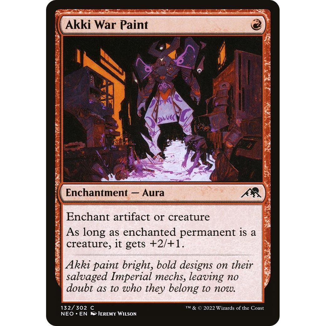 Image for Akki War Paint (132) (NEO) - Magic: The Gathering
