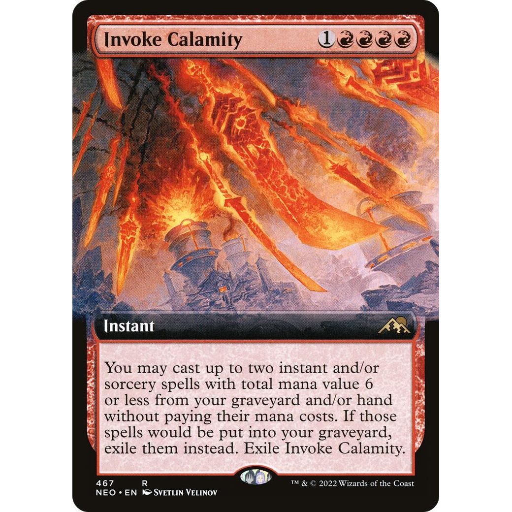 Image for Invoke Calamity (Extended Art) (467) (NEO) - Magic: The Gathering