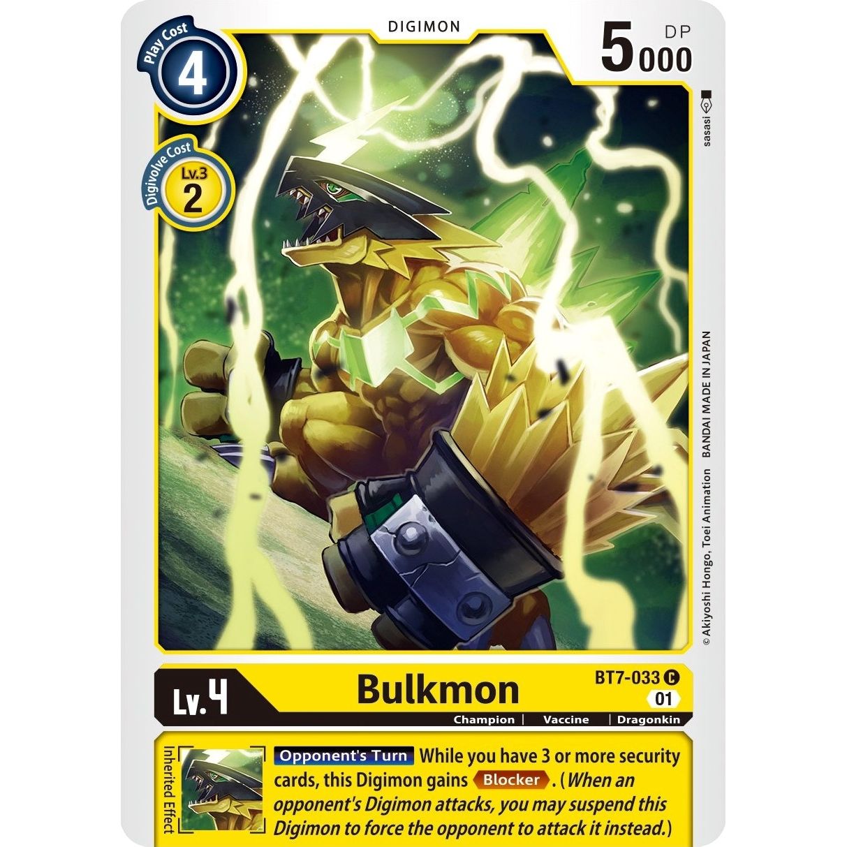 Image for Bulkmon (BT7-033 C) (BT07) - Digimon Card Game
