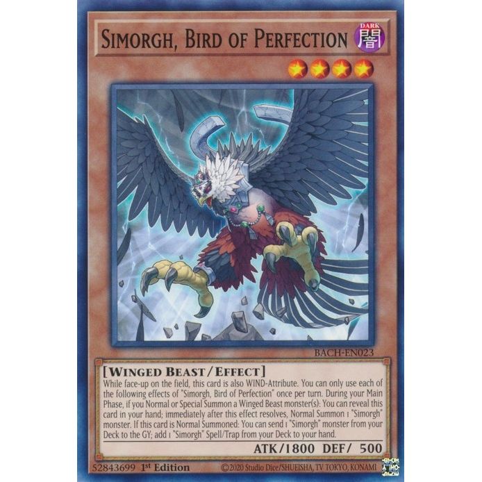 Image for Simorgh, Bird of Perfection (BACH-EN023) (BACH) - YuGiOh