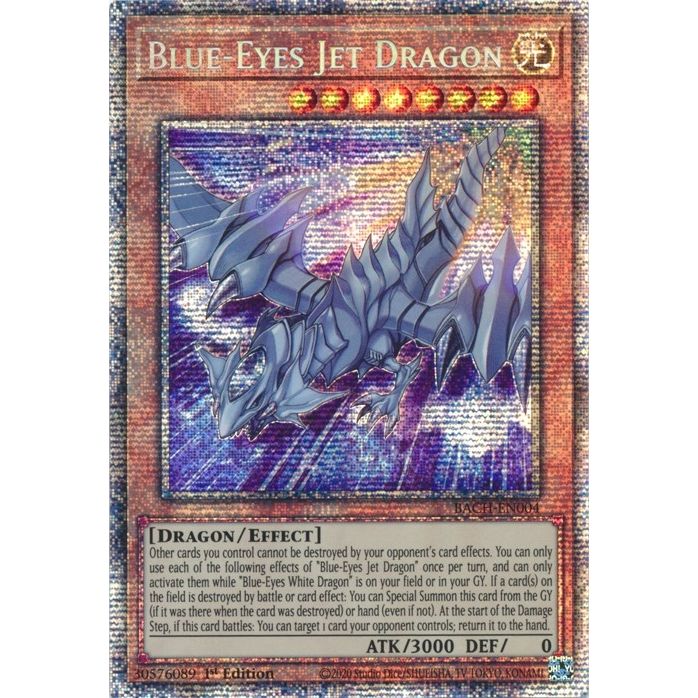Image for Blue-Eyes Jet Dragon (Starlight Rare) (BACH-EN004) (BACH) - YuGiOh