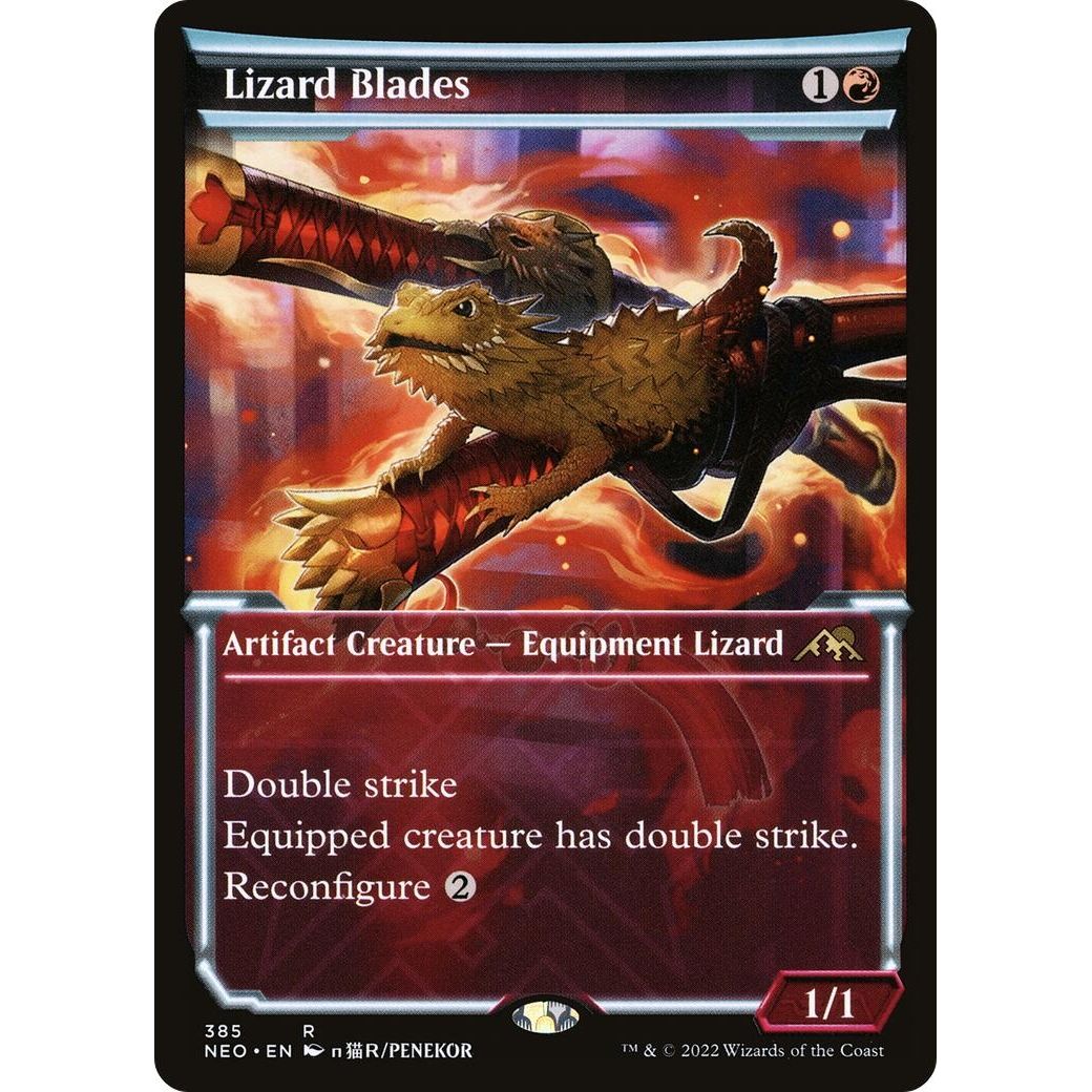 Image for Lizard Blades (Showcase) (385) (NEO) - Magic: The Gathering