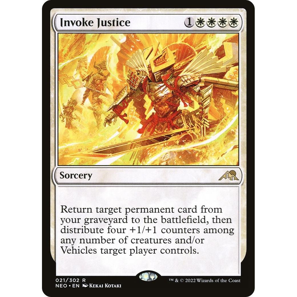 Image for Invoke Justice (21) (NEO) - Magic: The Gathering
