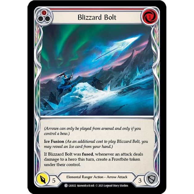 Image for Blizzard Bolt (Red) (LXI022) (LXI) - Flesh and Blood TCG