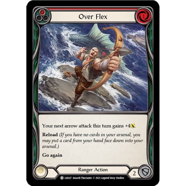 Image for Over Flex (Red) (LXI027) (LXI) - Flesh and Blood TCG