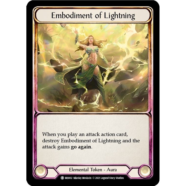 Image for Embodiment of Lightning // Embodiment of Earth (BRI002 // BRI003) (BRI) - Flesh and Blood TCG