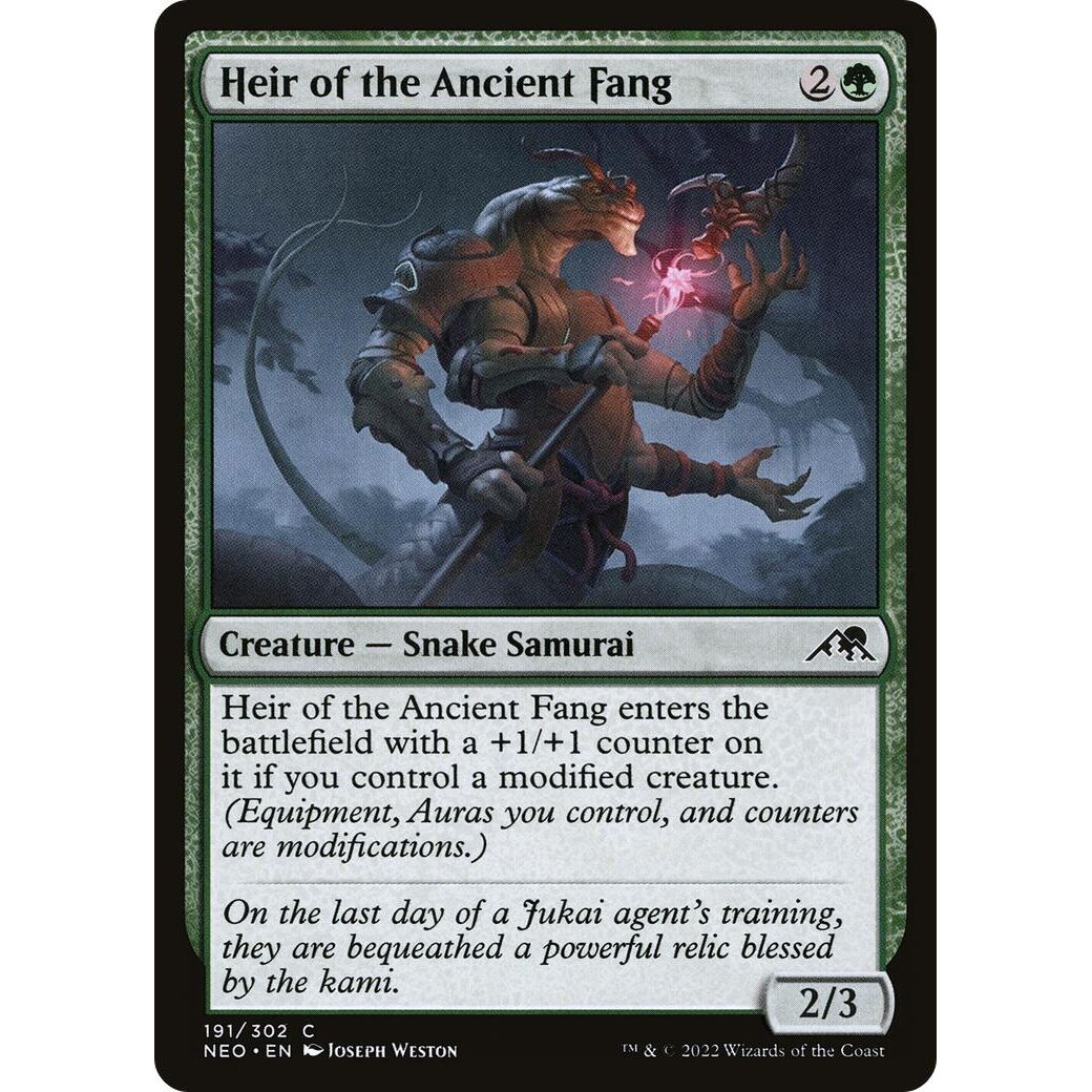 Image for Heir of the Ancient Fang (191) (NEO) - Magic: The Gathering