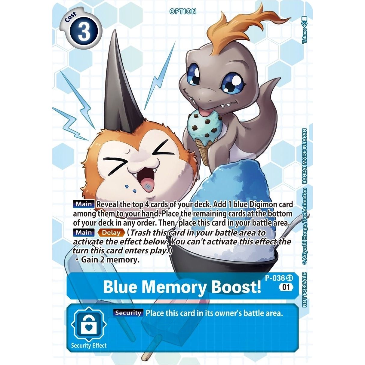 Image for Blue Memory Boost! - P-036 (Next Adventure Box Promotion Pack) (P-036 SR) (D-PR) - Digimon Card Game